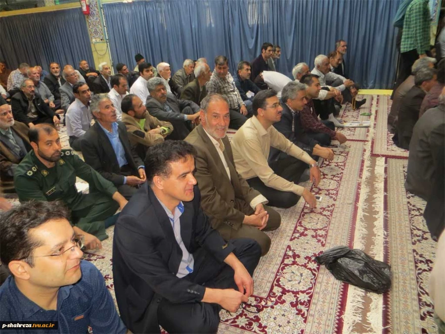 سخنرانی ریاست محترم آموزشکده در نماز جمعه شهرستان شهرضا 5