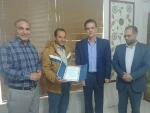 مراسم تقدیر و تجلیل از ریاست و معاونت اداره راهداری شهرستان شهرضا به مناسبت ایمن سازی ساختمان جدید آموزشکده در برابر سیل 2