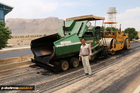 آسفالت ساختمان جدید آموزشکده پسران شهرضا به پایان رسید 12