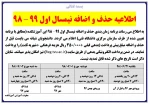 برنامه حذف و اضافه ترم مهر 98 2