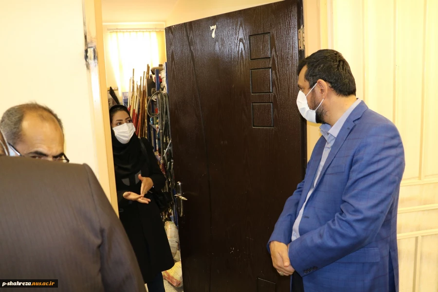 بازدید فرماندار محترم شهرستان شهرضا جناب آقای دکتر جعفری و هیئت همراه از دانشکده شماره ۱ پسران شهرضا
 12